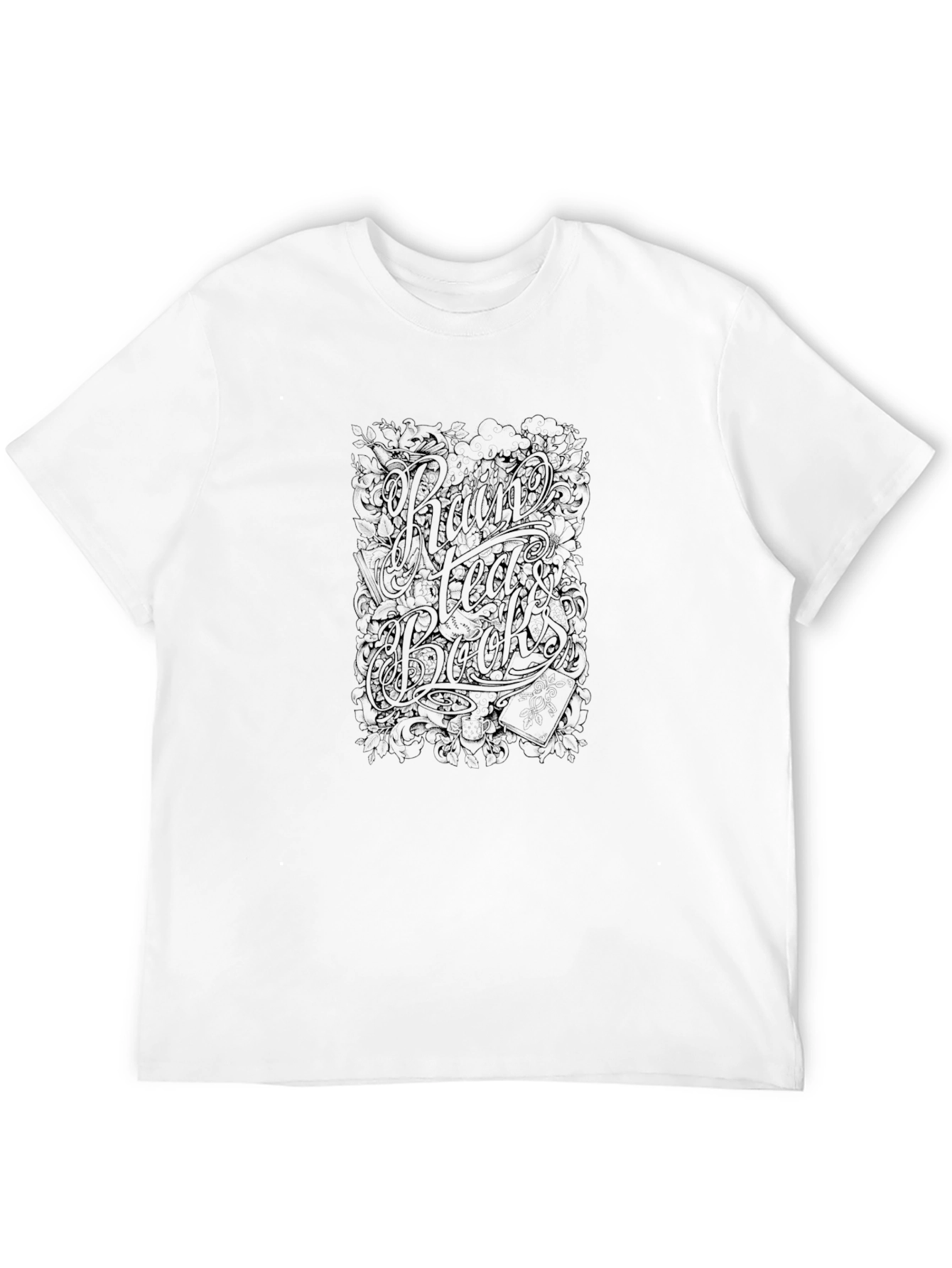 Raw Head Backs Graphic Tee - Unisex Black T-Shirt