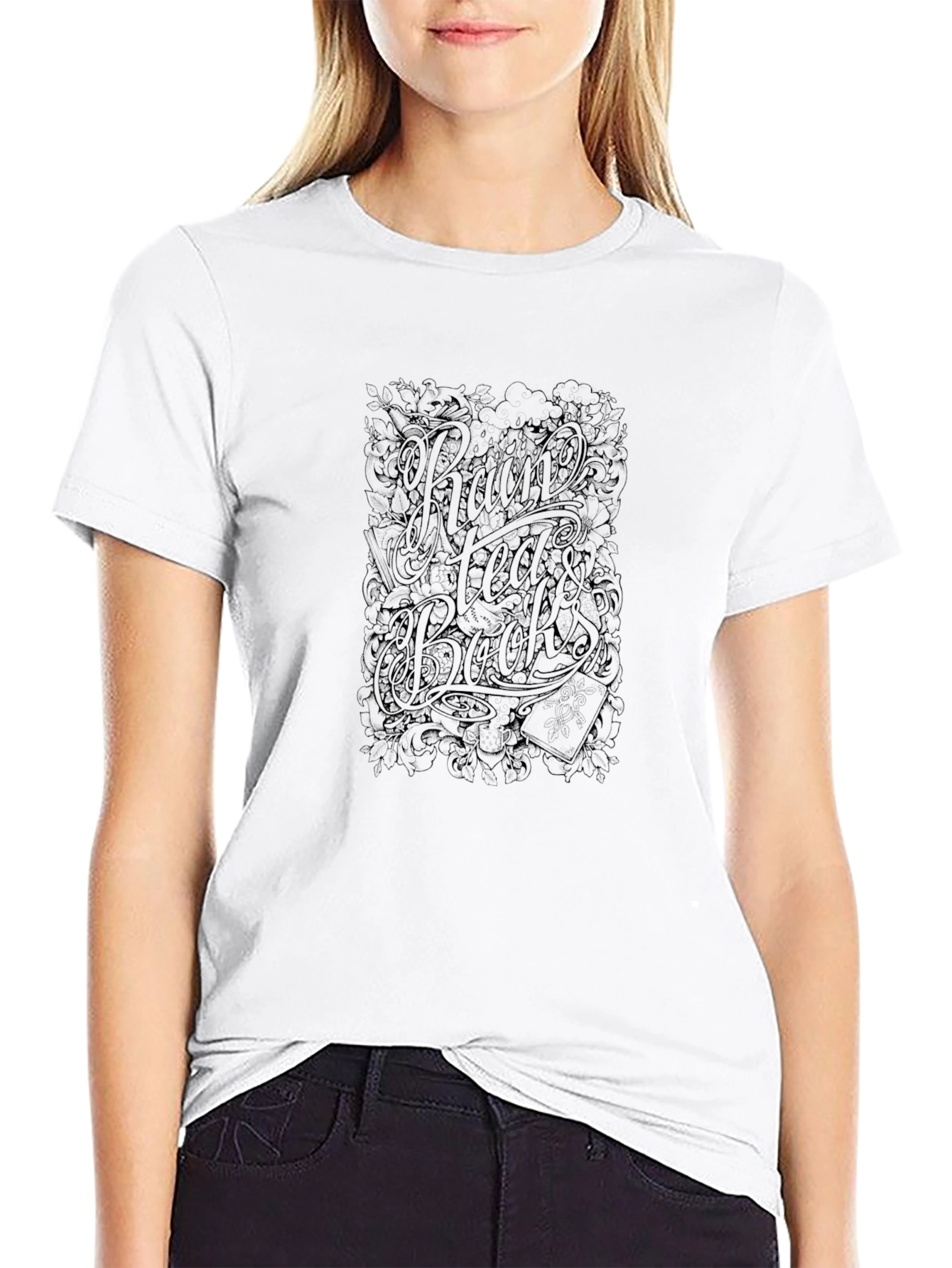 Raw Head Backs Graphic Tee - Unisex Black T-Shirt
