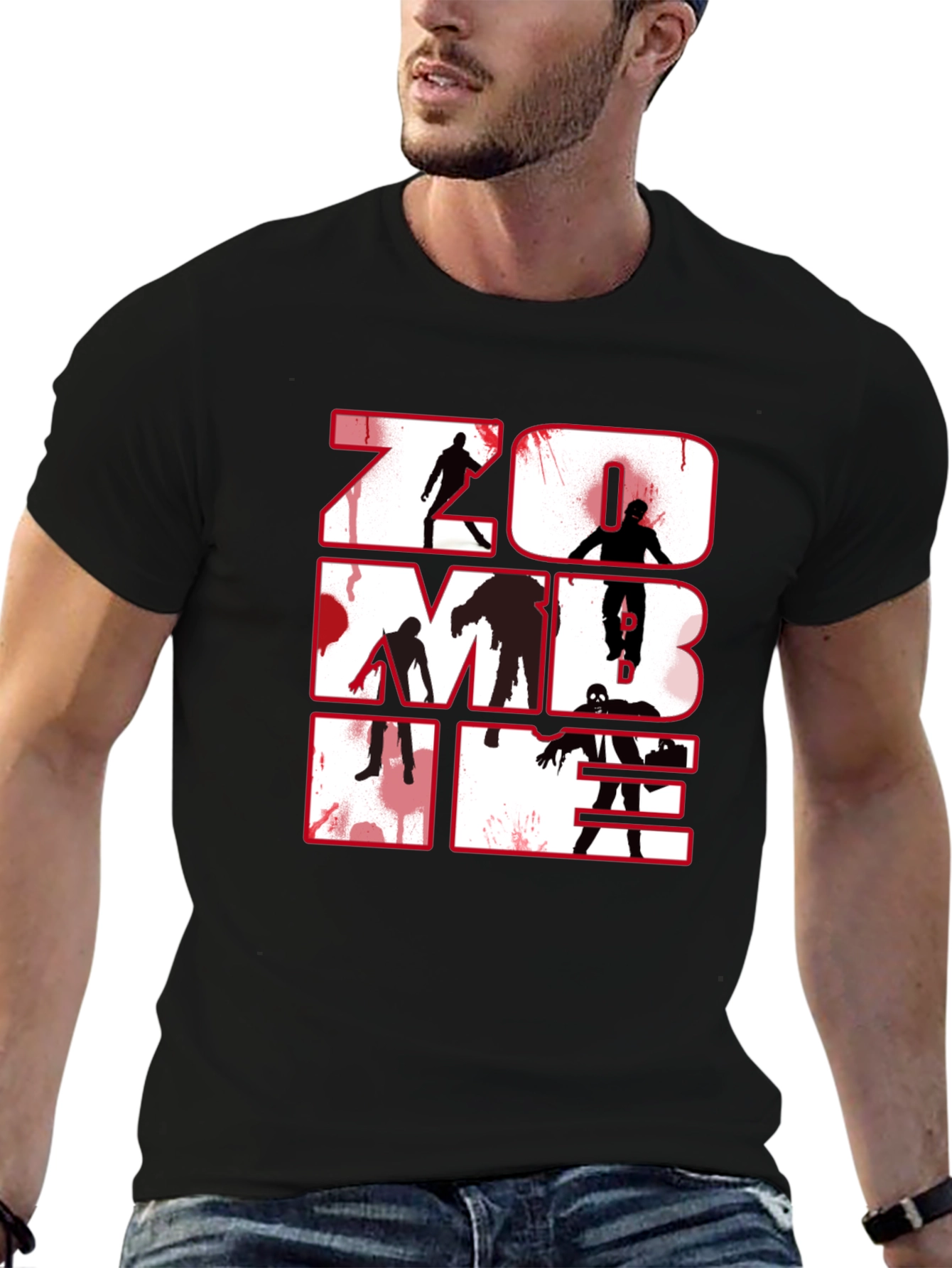 Zombie Graphic T-Shirt - Black Horror Tee