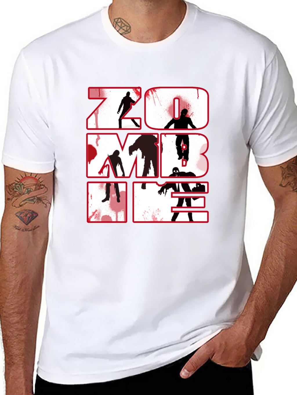 Zombie Graphic T-Shirt - Black Horror Tee