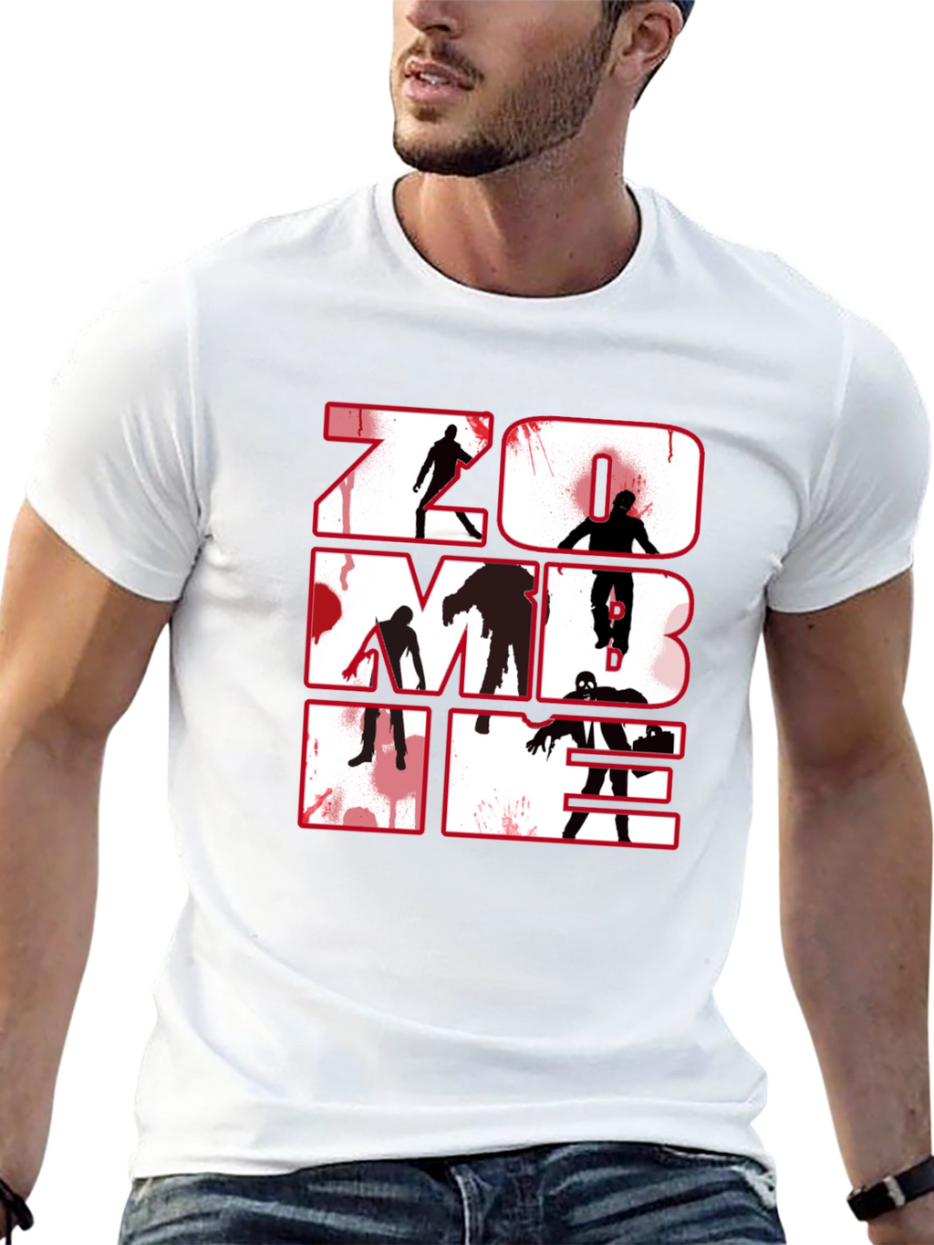 Zombie Graphic T-Shirt - Black Horror Tee