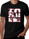 Zombie Graphic T-Shirt - Black Horror Tee