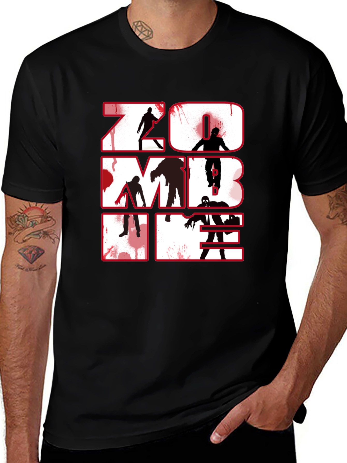 Zombie Graphic T-Shirt - Black Horror Tee