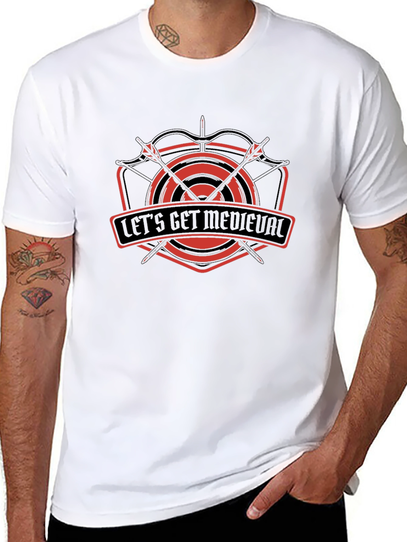 Lets Get Medieval T-Shirt - Black Tee