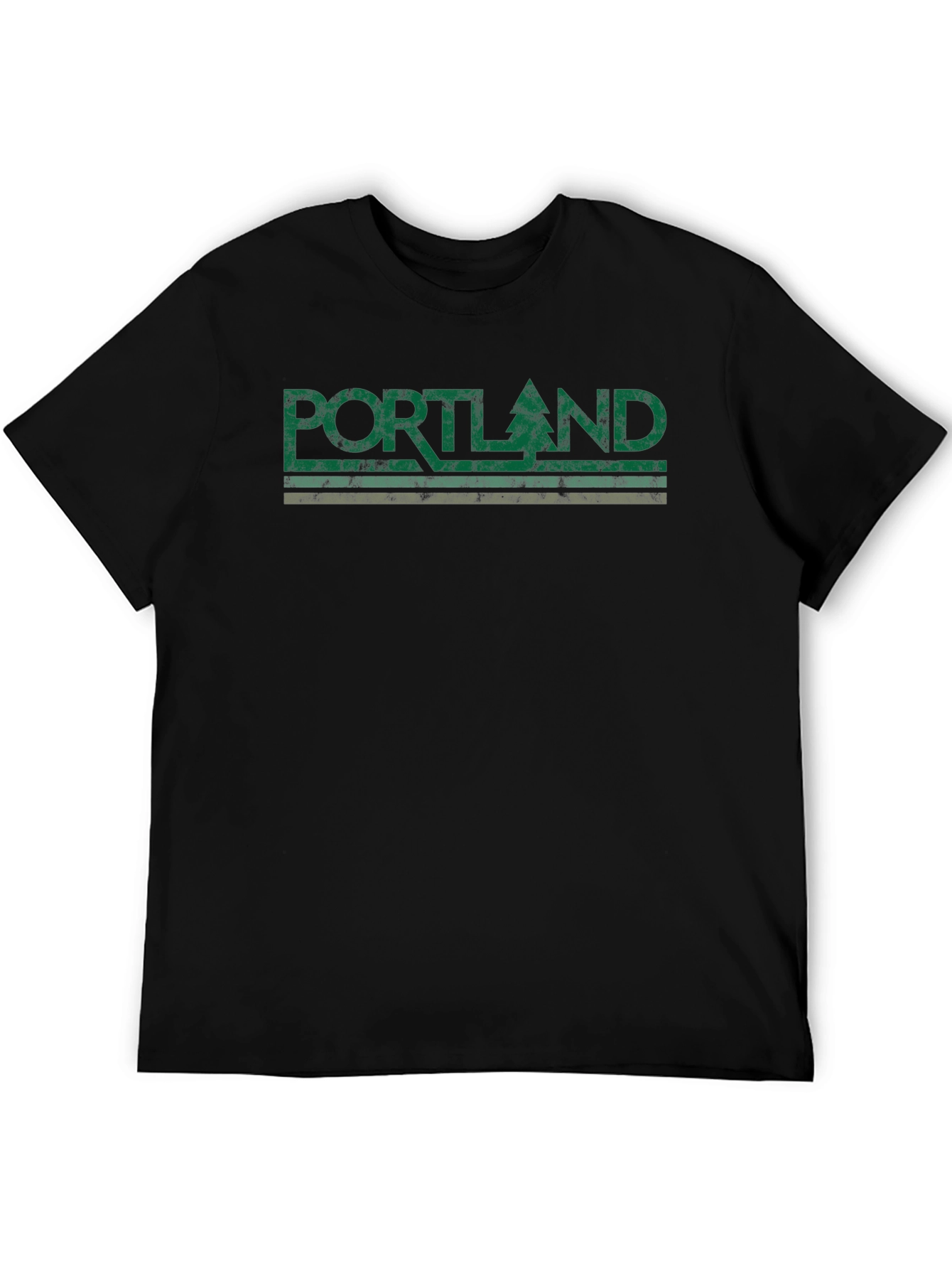 Portland Vintage Graphic Tee - Black