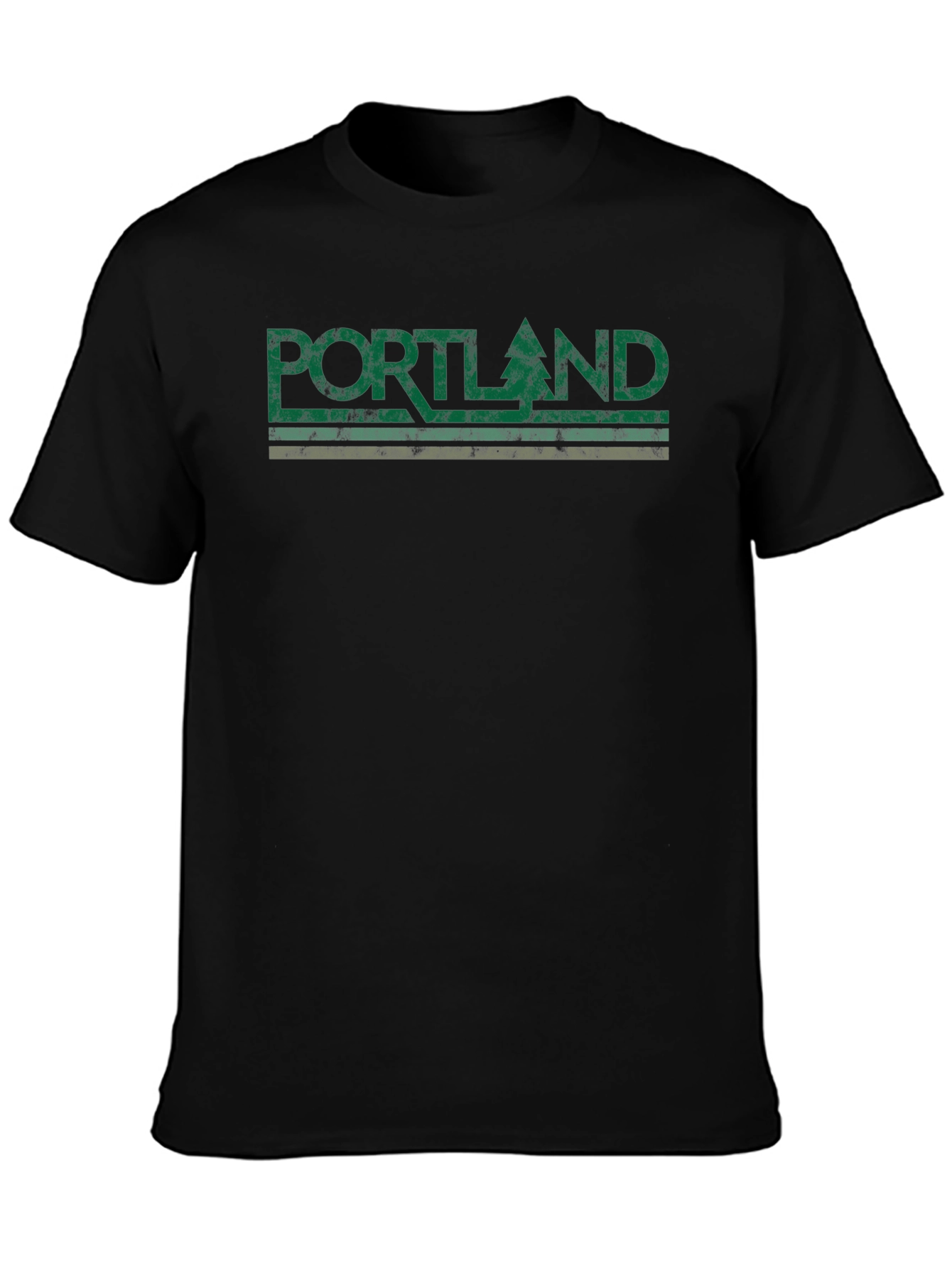 Portland Vintage Graphic Tee - Black
