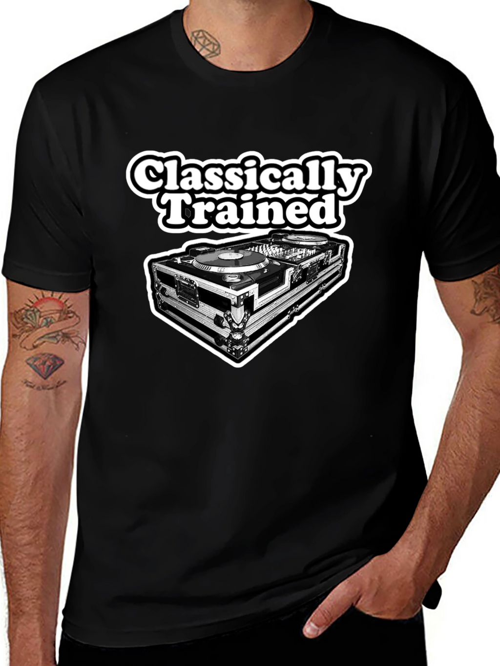 Classically Trained DJ Black T-Shirt
