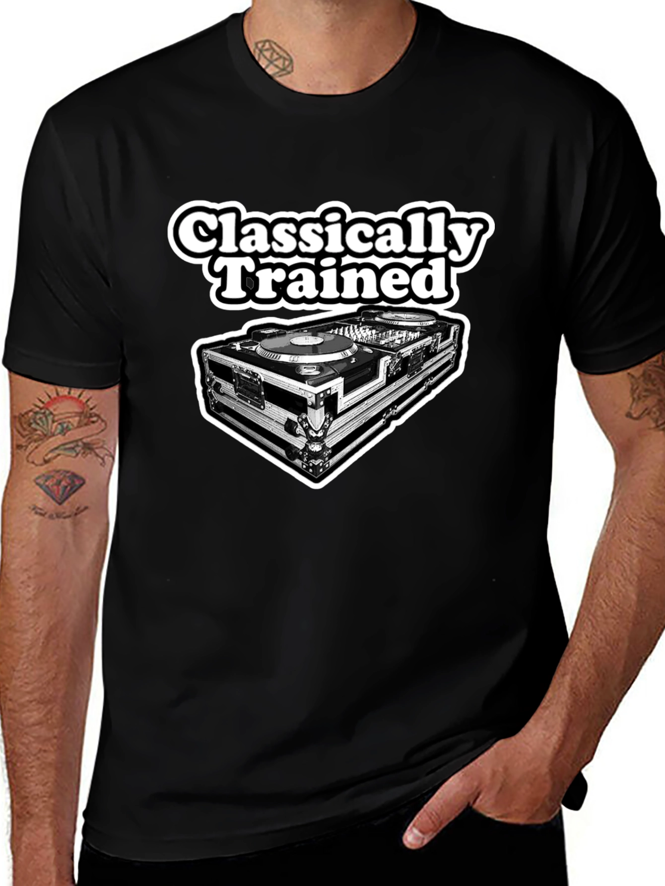 Classically Trained DJ Black T-Shirt