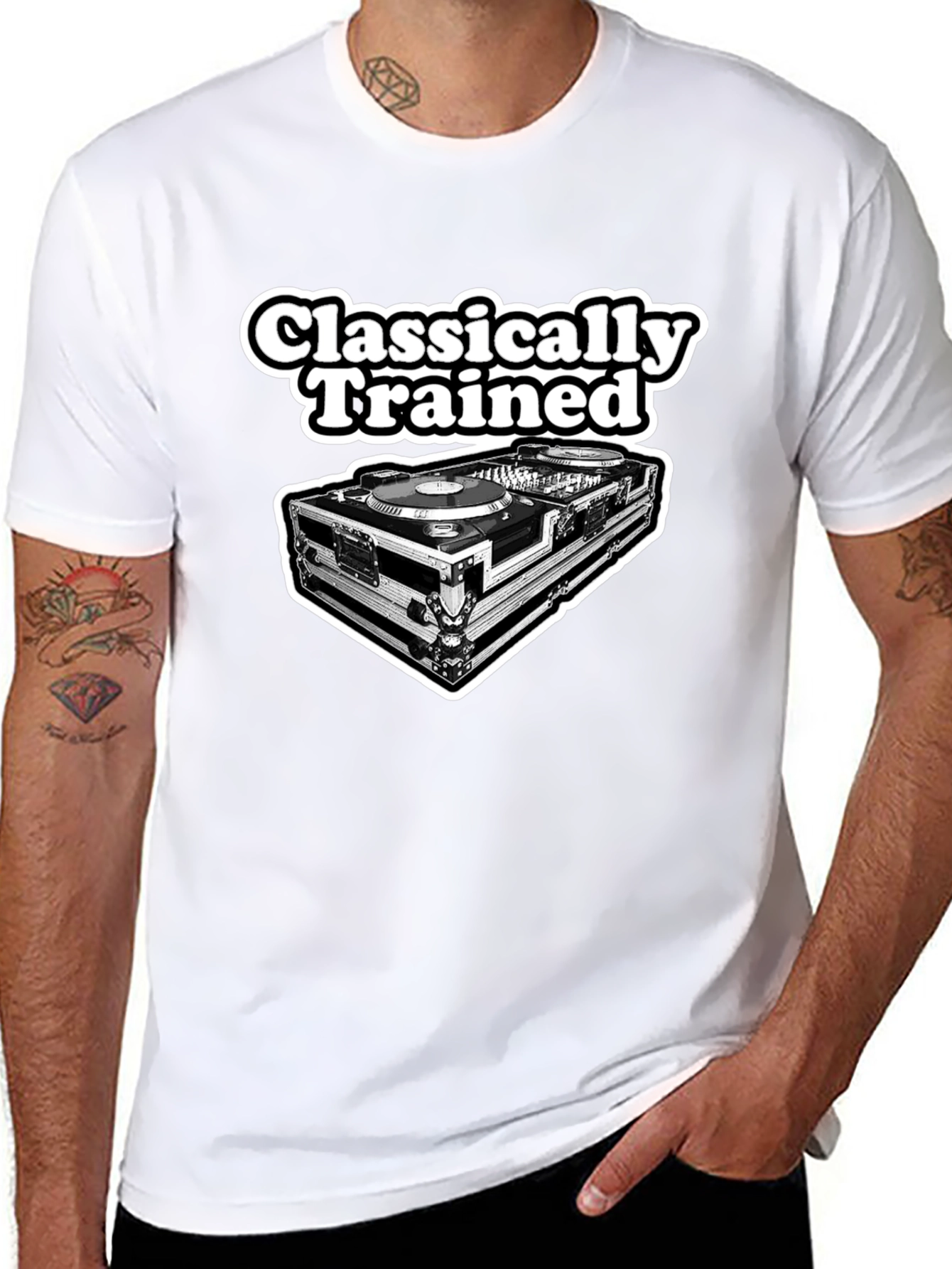 Classically Trained DJ Black T-Shirt