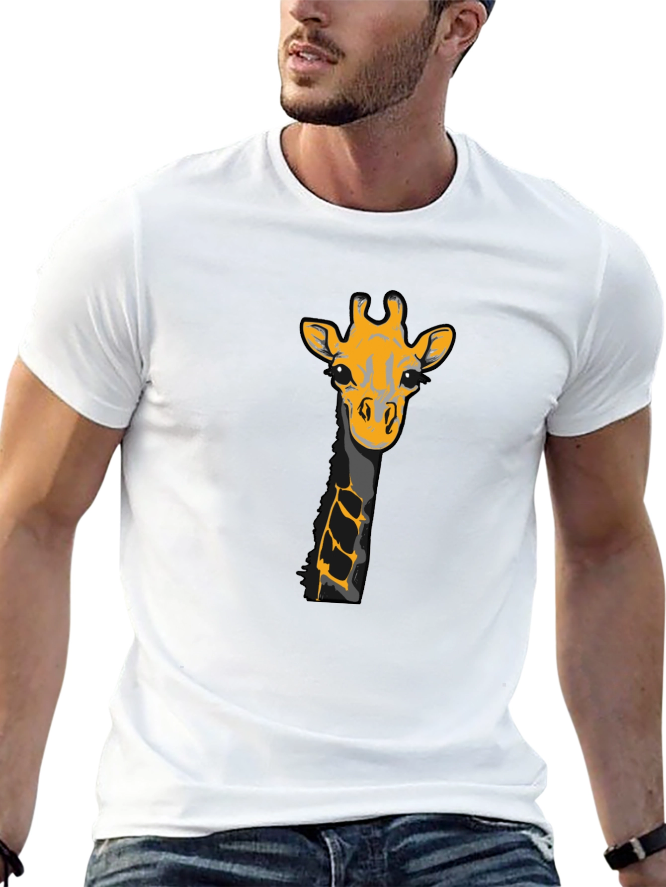 Giraffe Graphic Tee - Black T-Shirt