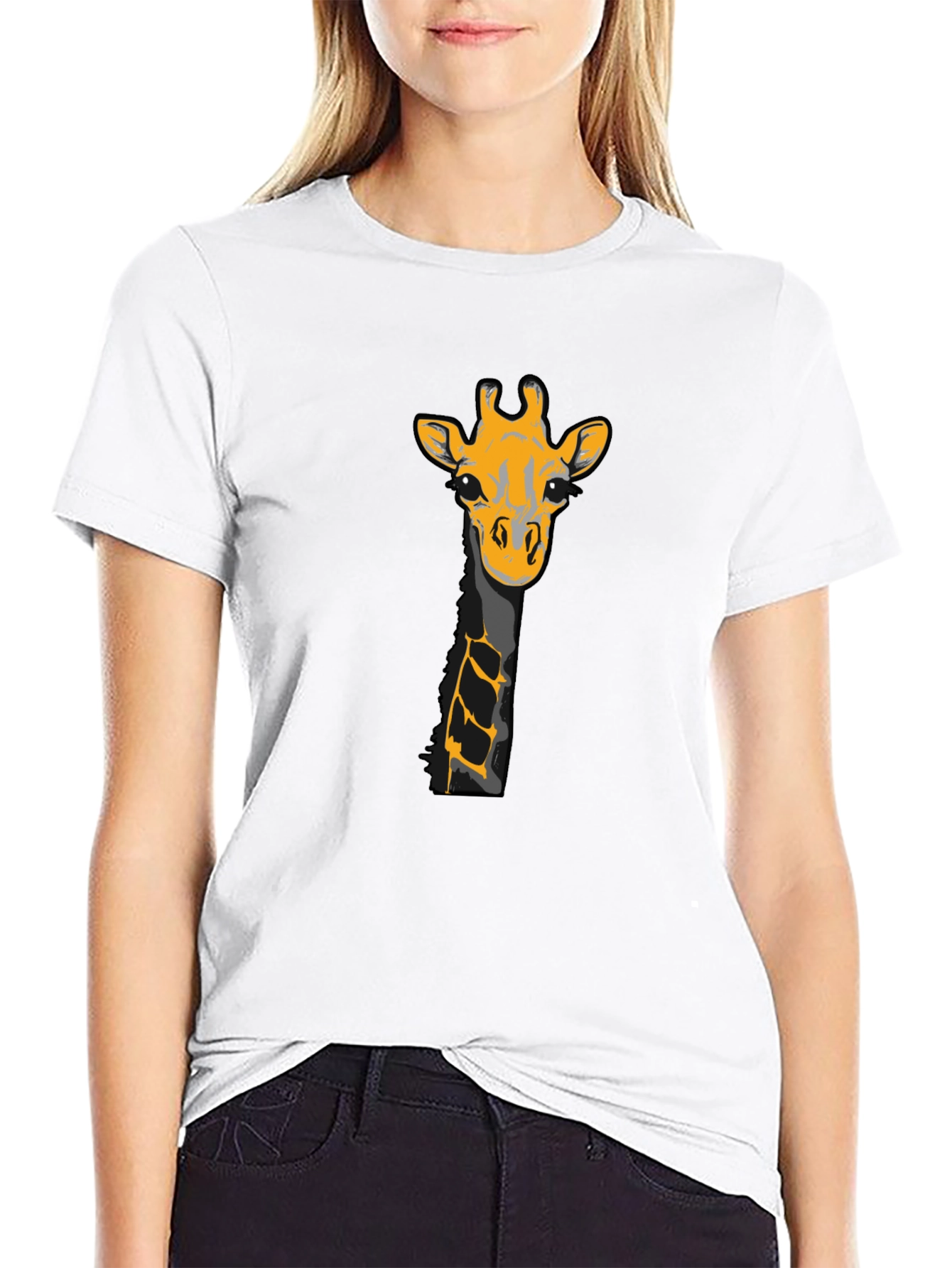 Giraffe Graphic Tee - Black T-Shirt