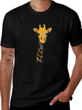 Giraffe Graphic Tee - Black T-Shirt