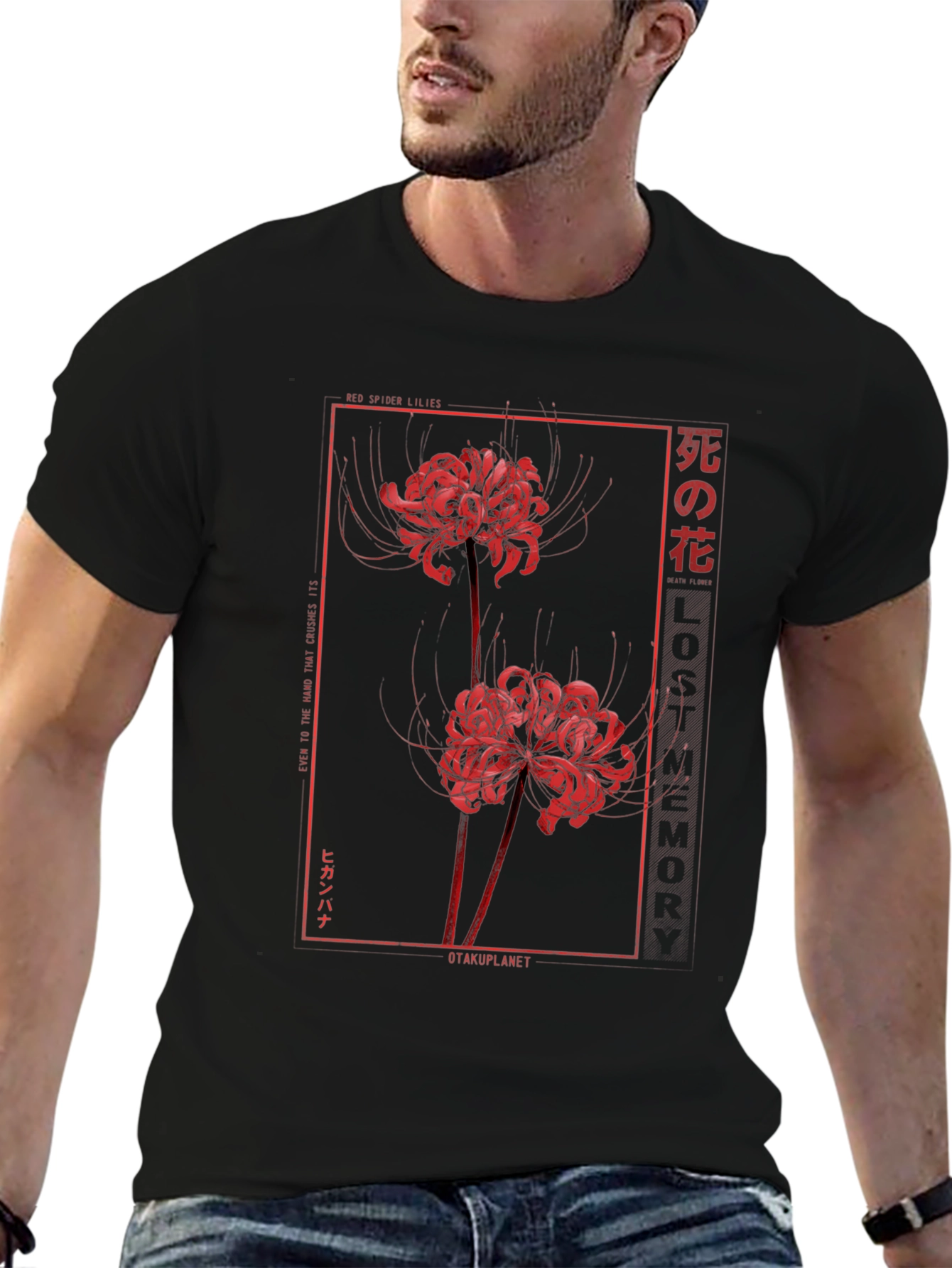 Red Spider Lily Graphic Tee - OtakuPlanet