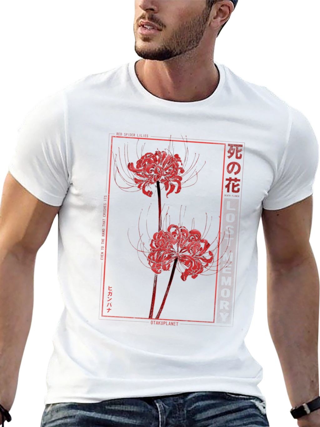 Red Spider Lily Graphic Tee - OtakuPlanet