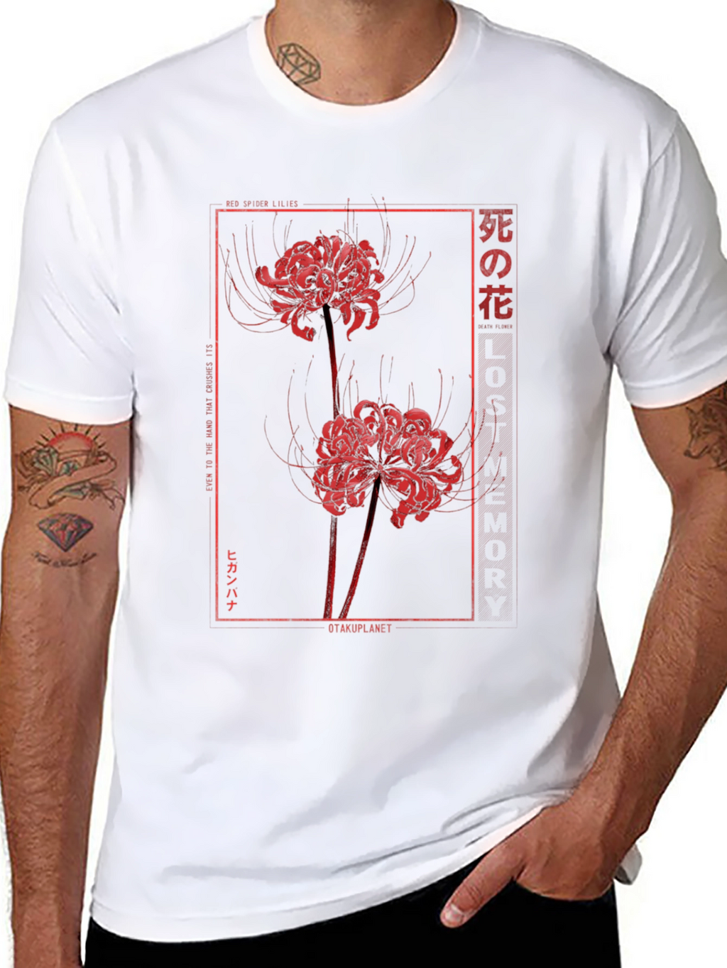 Red Spider Lily Graphic Tee - OtakuPlanet