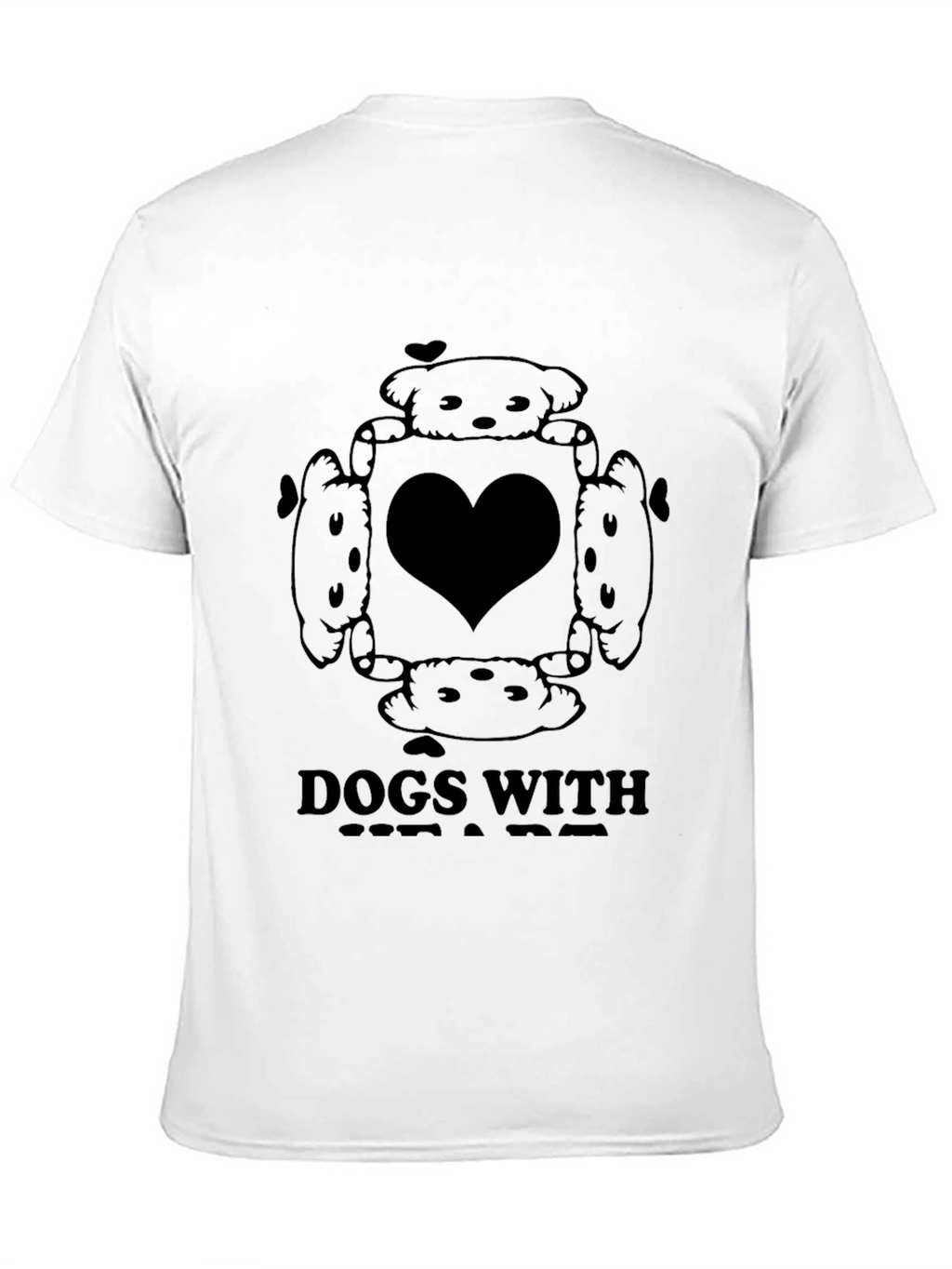 Dogs Around Heart T-Shirt – Cute Dog Lover Graphic Tee