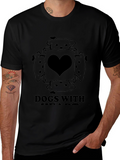 Dogs Around Heart T-Shirt – Cute Dog Lover Graphic Tee