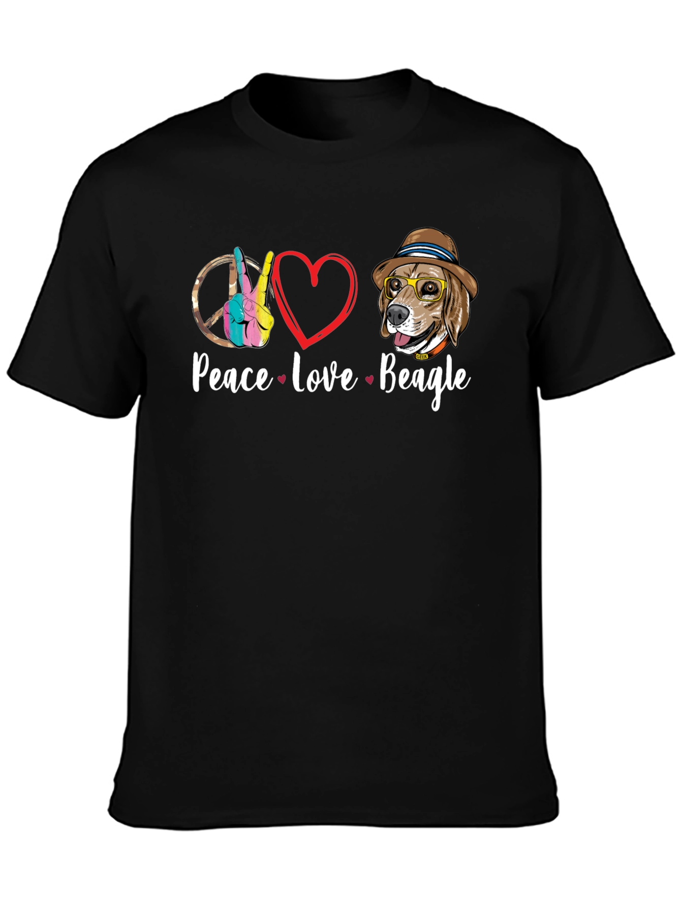 Peace Love Beagle T-Shirt - Stylish & Fun!