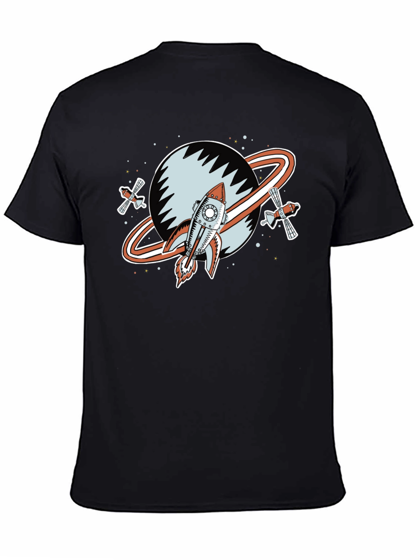 Retro Space Rocket Graphic Tee
