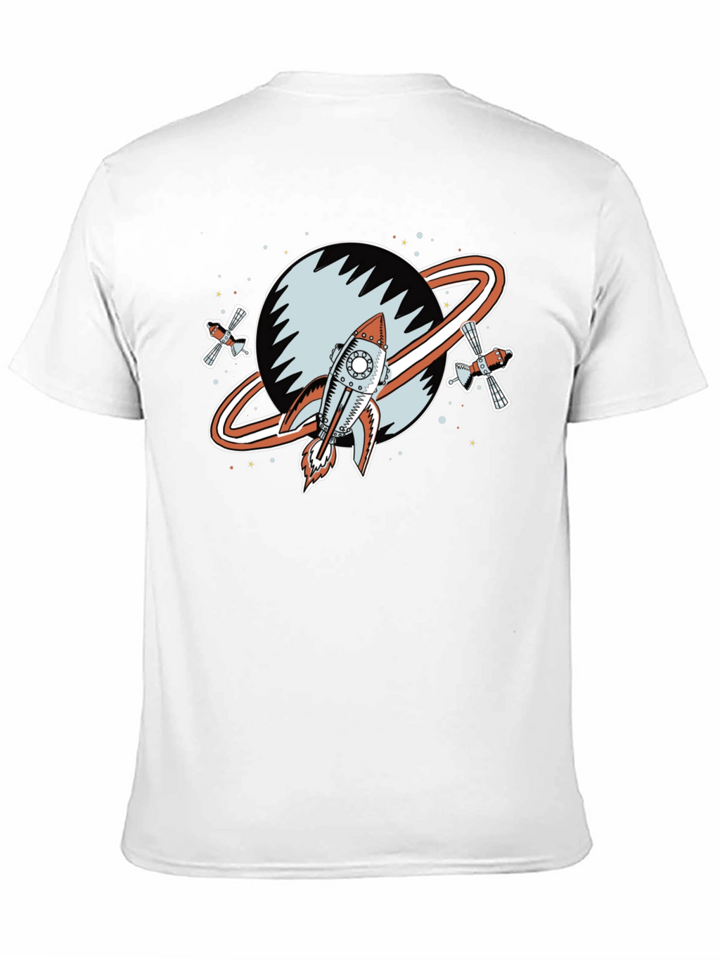 Retro Space Rocket Graphic Tee