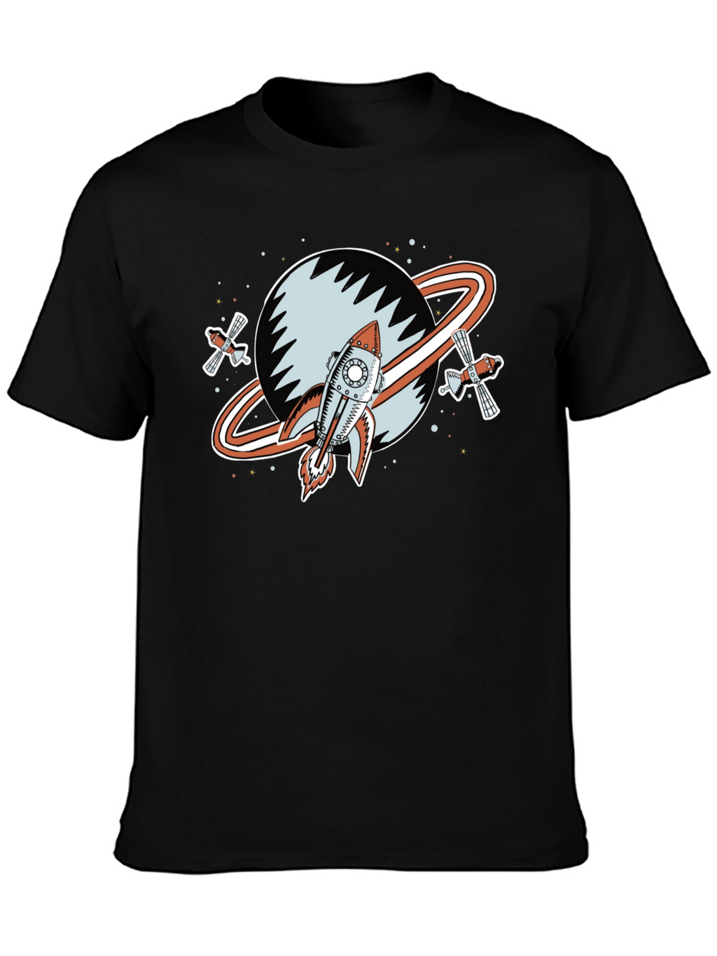 Retro Space Rocket Graphic Tee