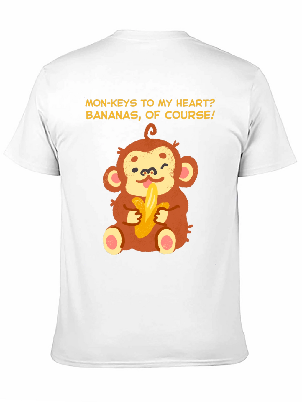 Monkey Bananas Heart T-Shirt - Funny Graphic Tee