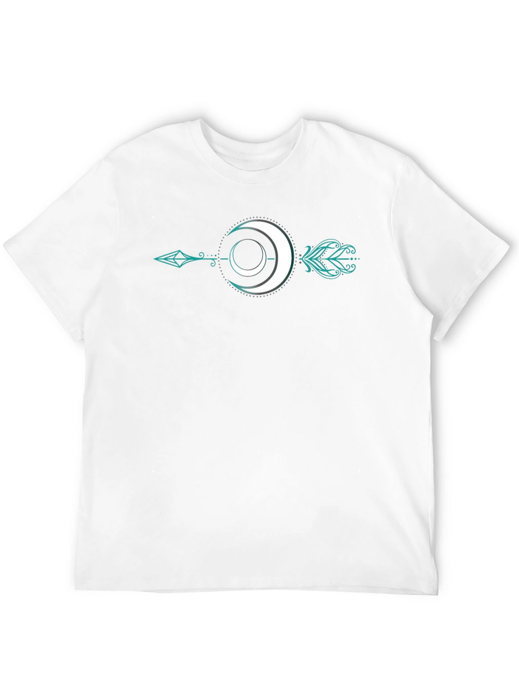 Moon Arrow Graphic Tee - Stylish Black T-Shirt