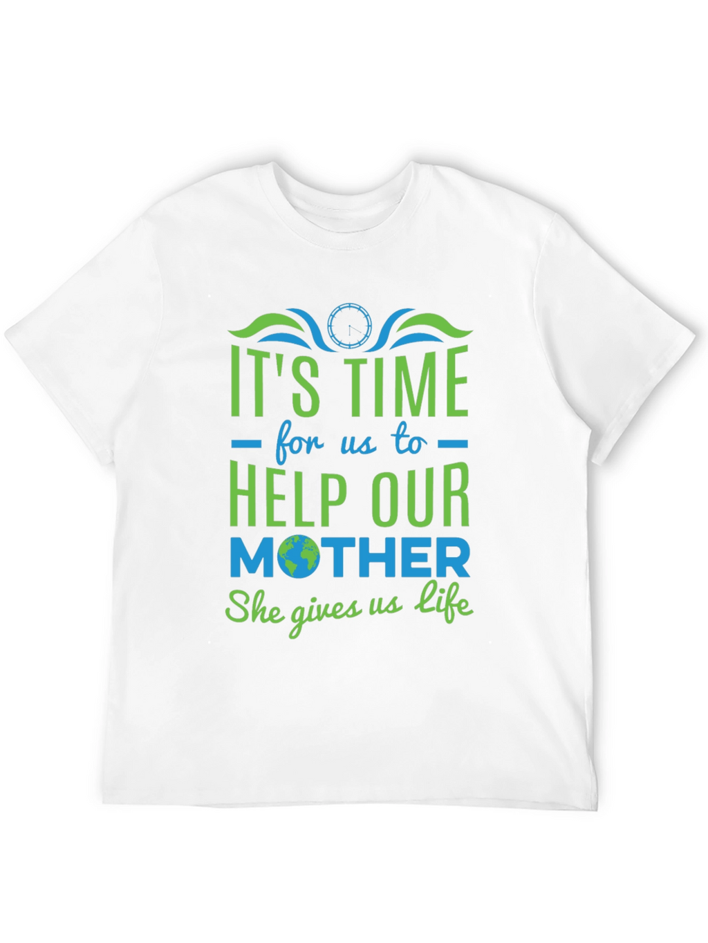 Eco-Friendly Graphic Tee: Help Our Mother