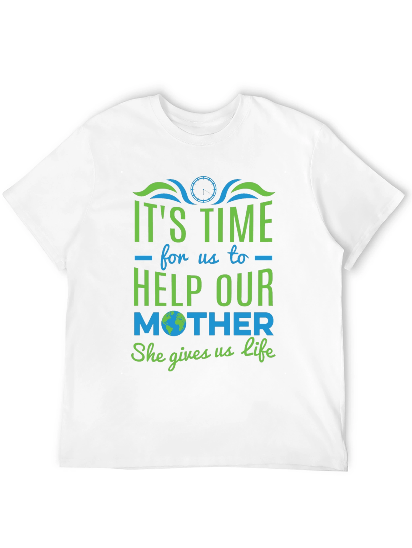 Eco-Friendly Graphic Tee: Help Our Mother