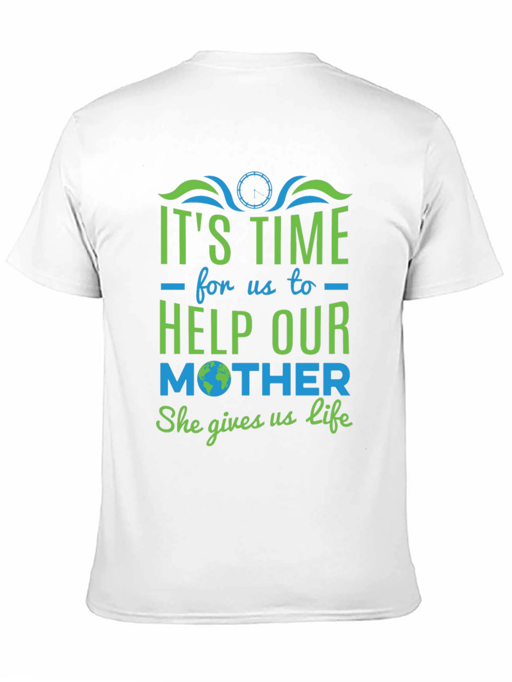 Eco-Friendly Graphic Tee: Help Our Mother