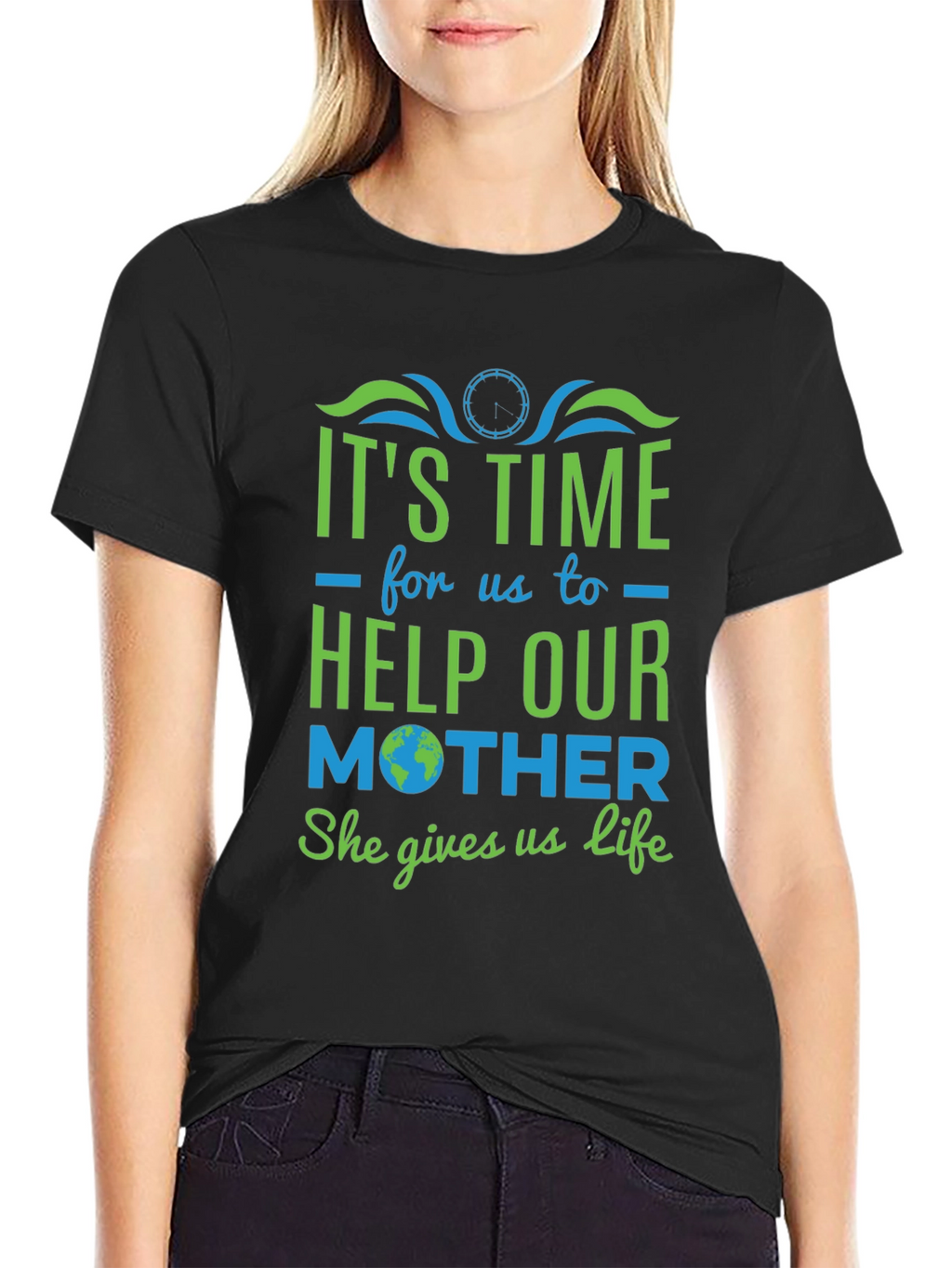 Eco-Friendly Graphic Tee: Help Our Mother