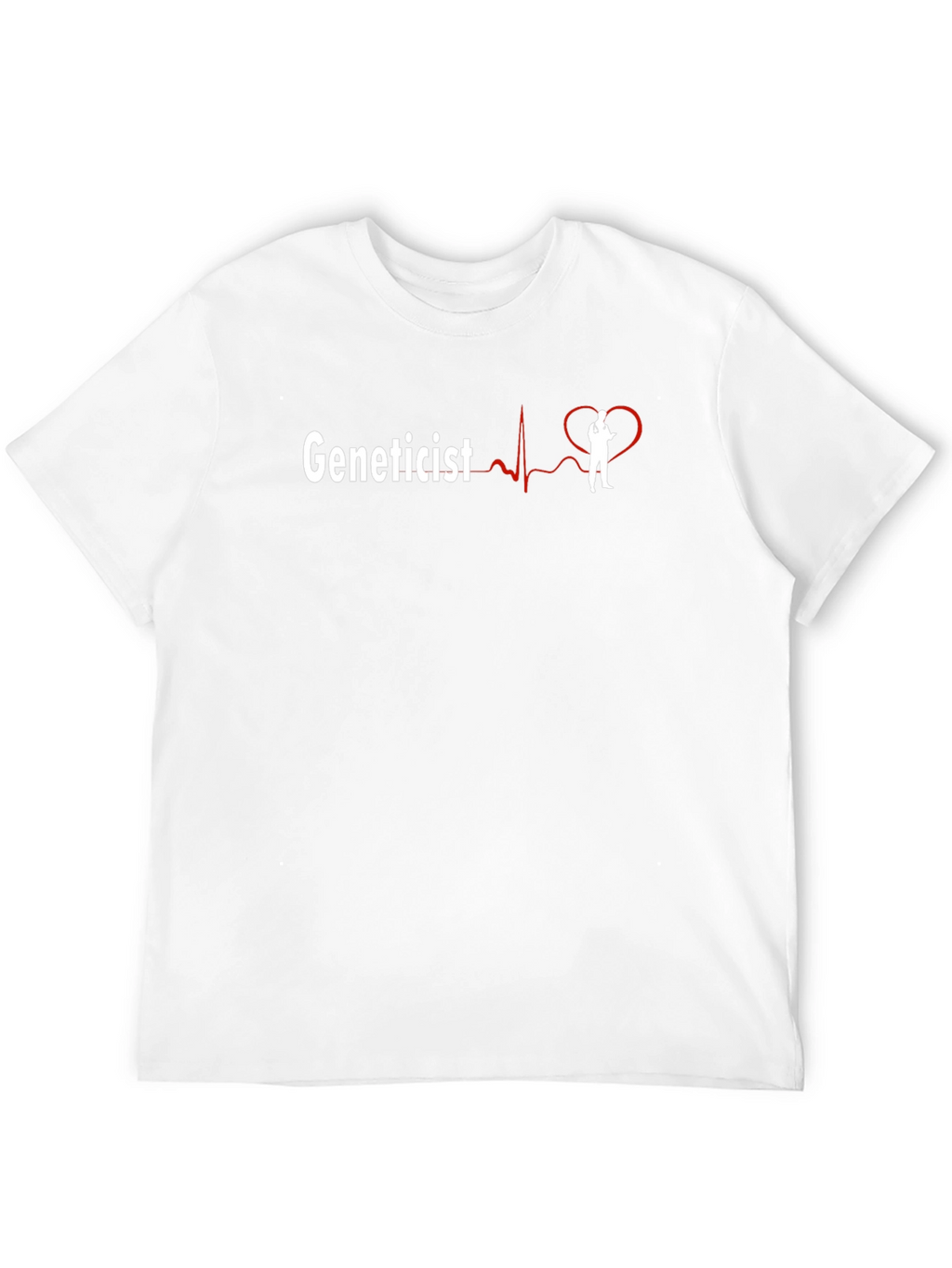 Geneticist Heartbeat T-Shirt - Biology Science Tee
