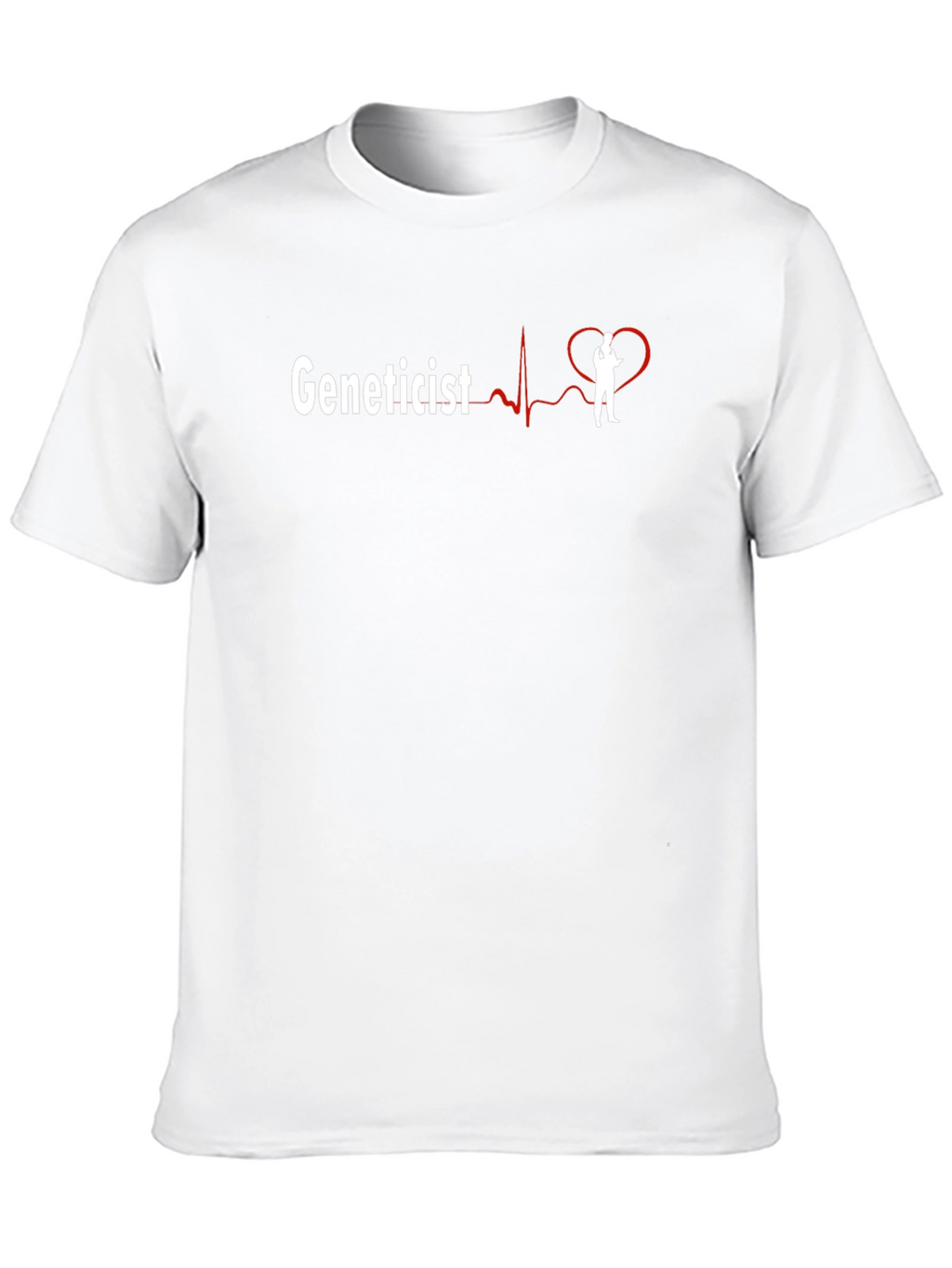 Geneticist Heartbeat T-Shirt - Biology Science Tee