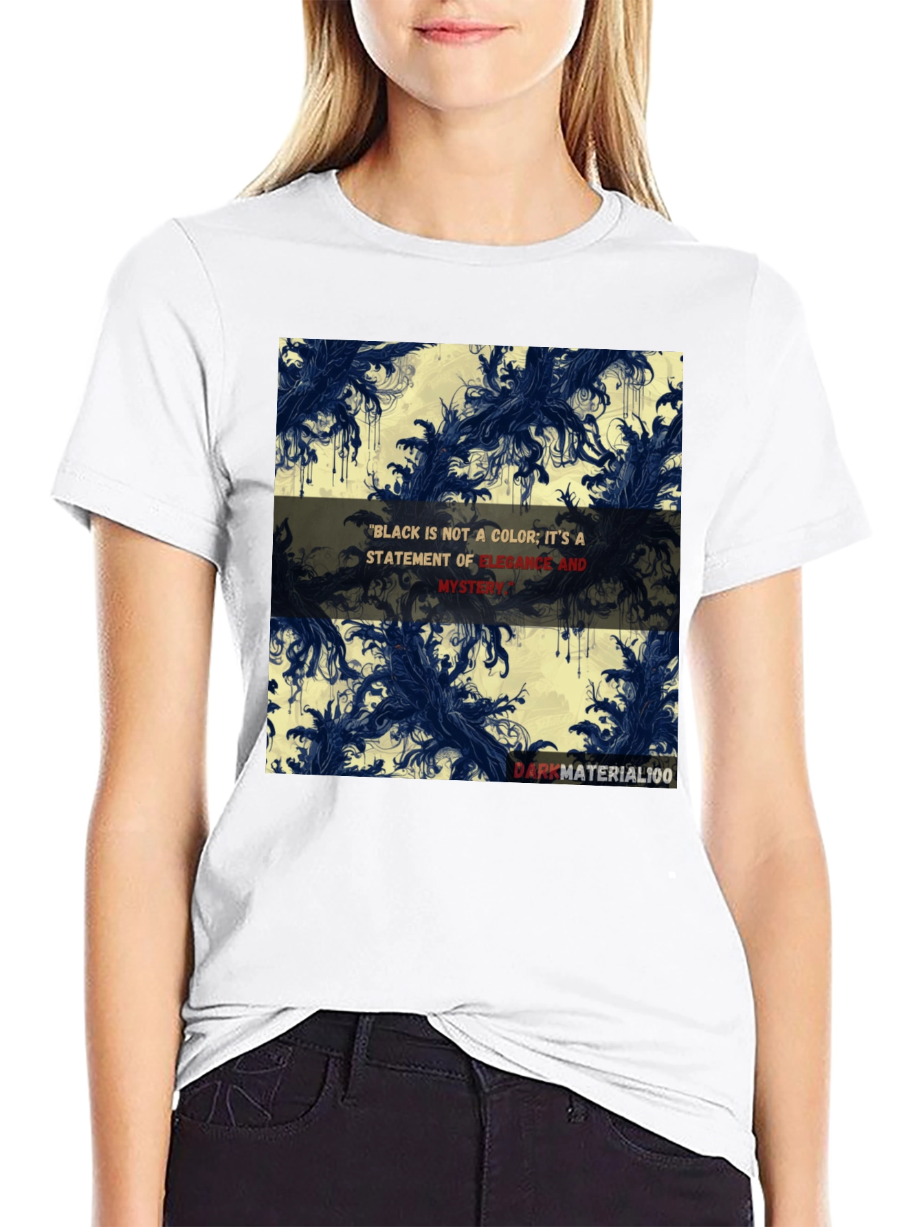 Elegant Black Graphic T-Shirt