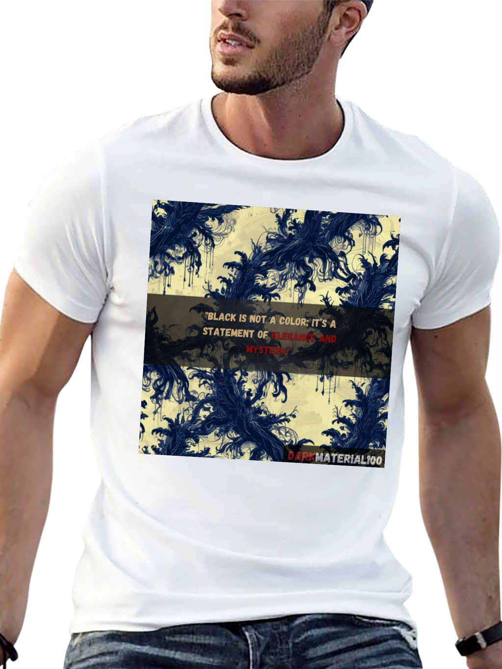 Elegant Black Graphic T-Shirt