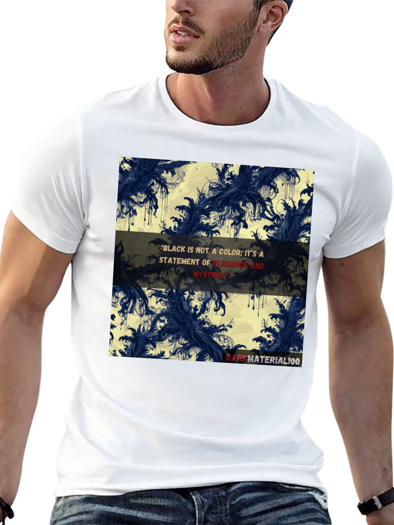 Elegant Black Graphic T-Shirt