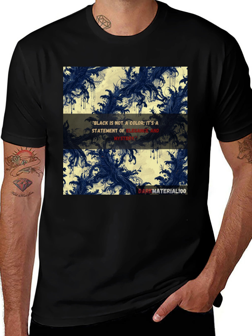 Elegant Black Graphic T-Shirt