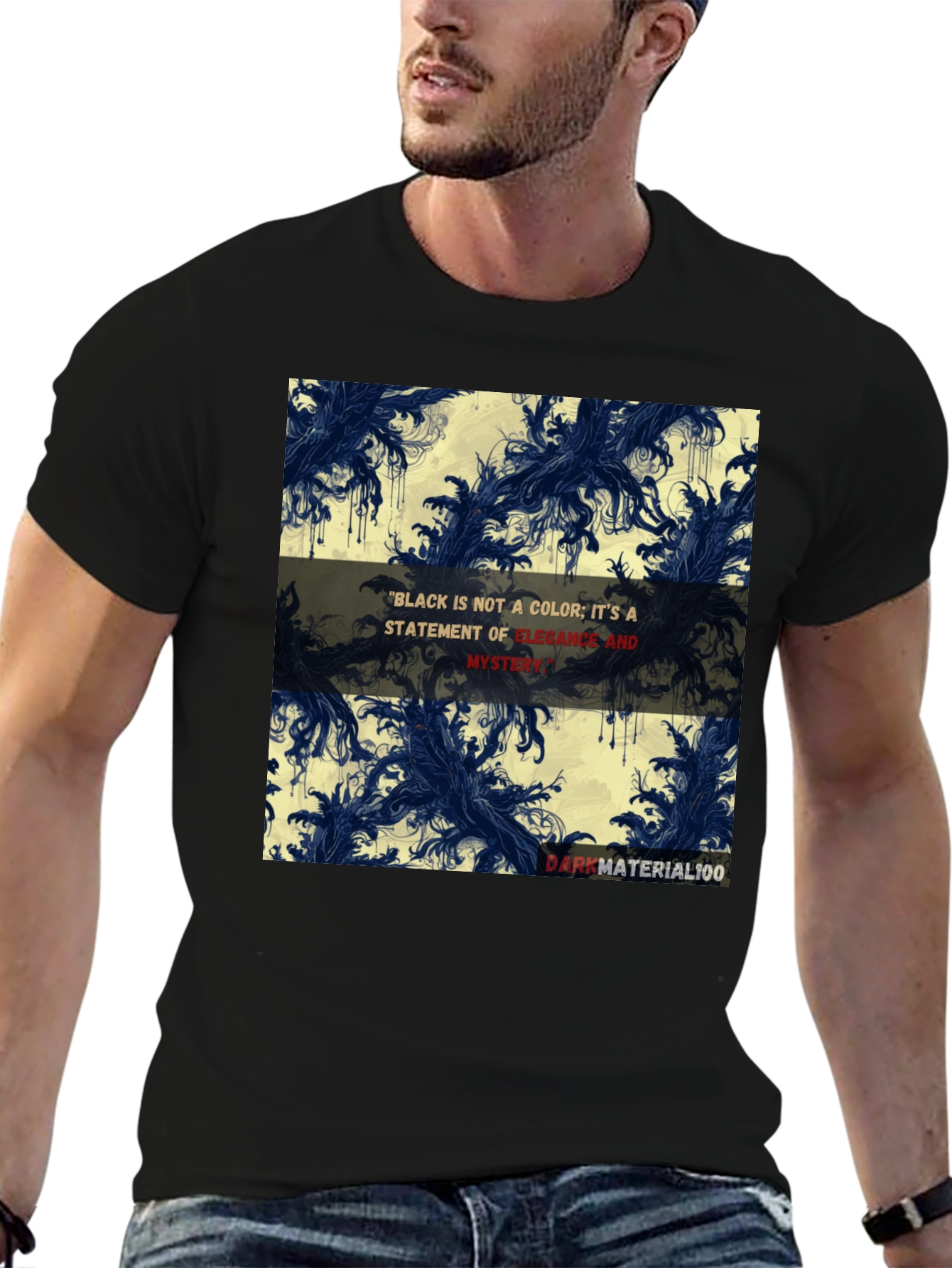 Elegant Black Graphic T-Shirt