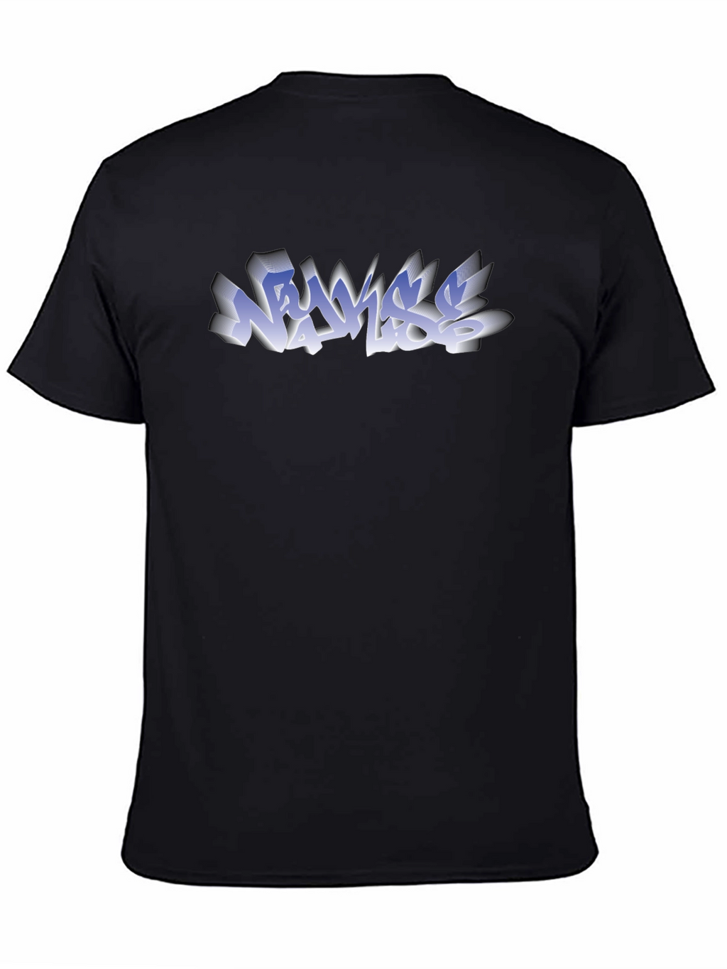 Graffiti Style Graphic T-Shirt - Black