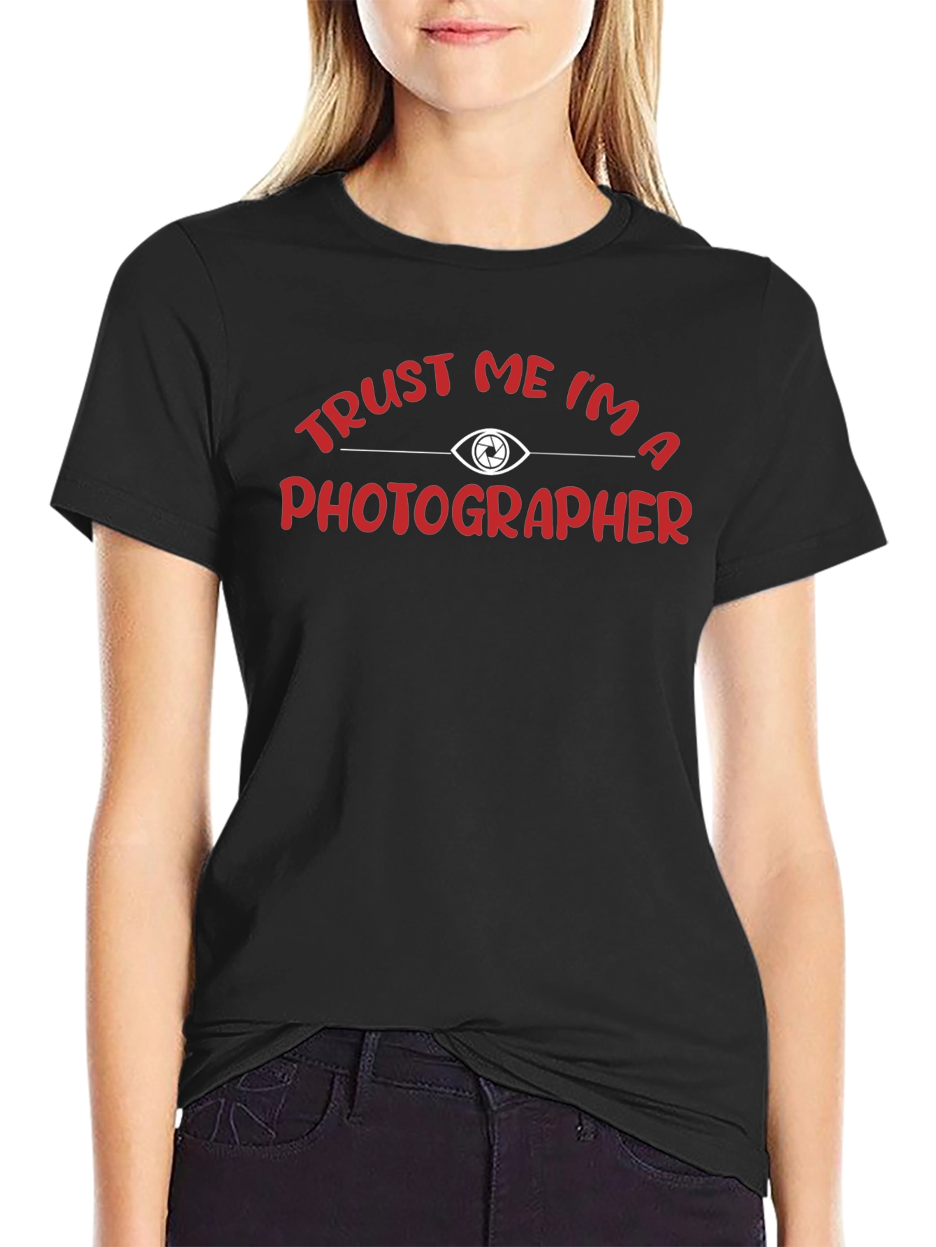 Trust Me Im A Photographer Black T-Shirt