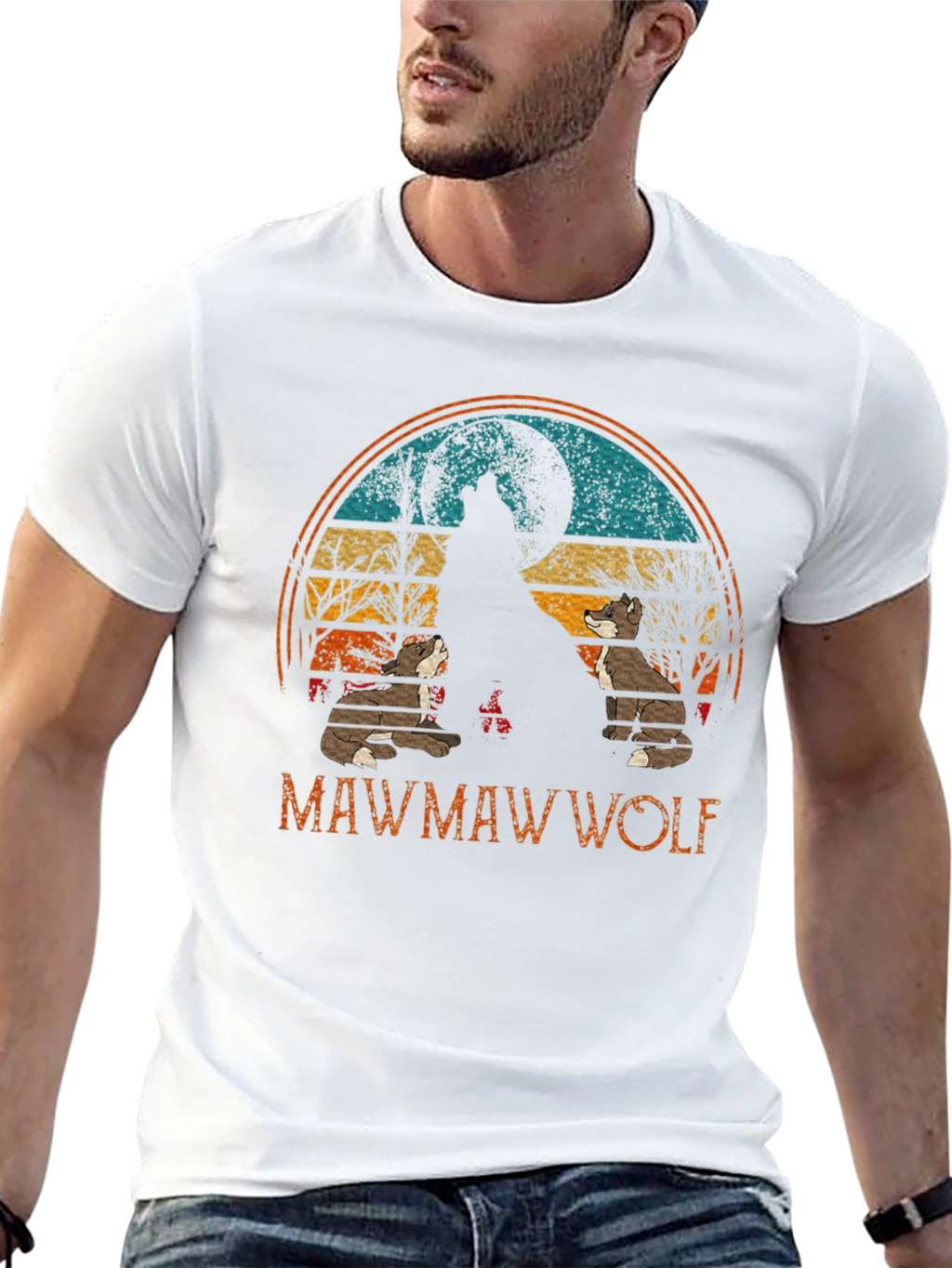 Mawmaw Wolf Graphic Tee - Black