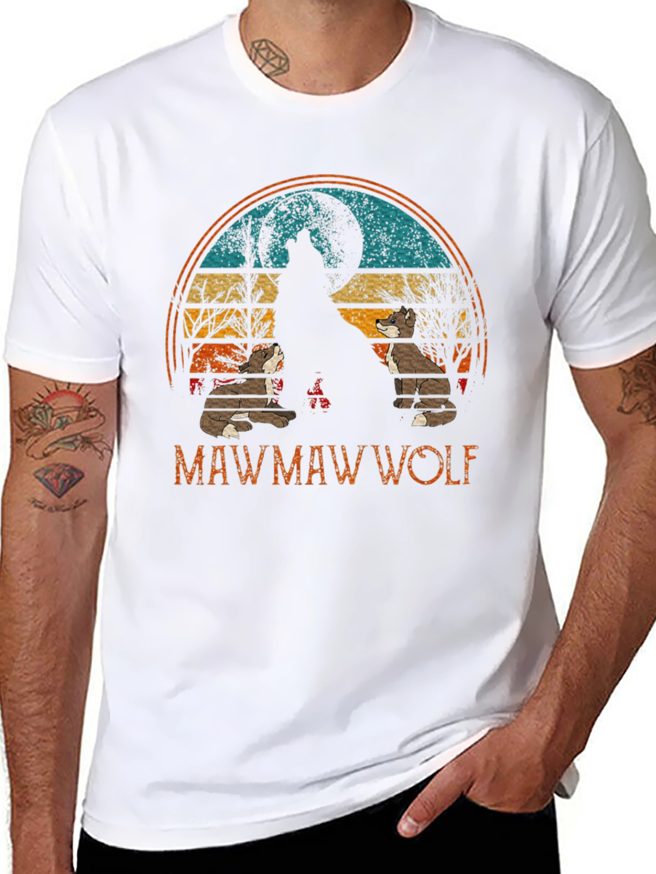 Mawmaw Wolf Graphic Tee - Black
