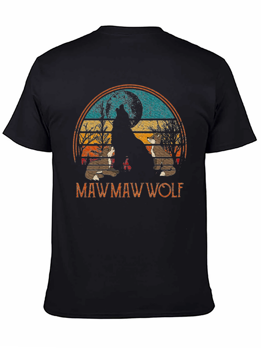 Mawmaw Wolf Graphic Tee - Black