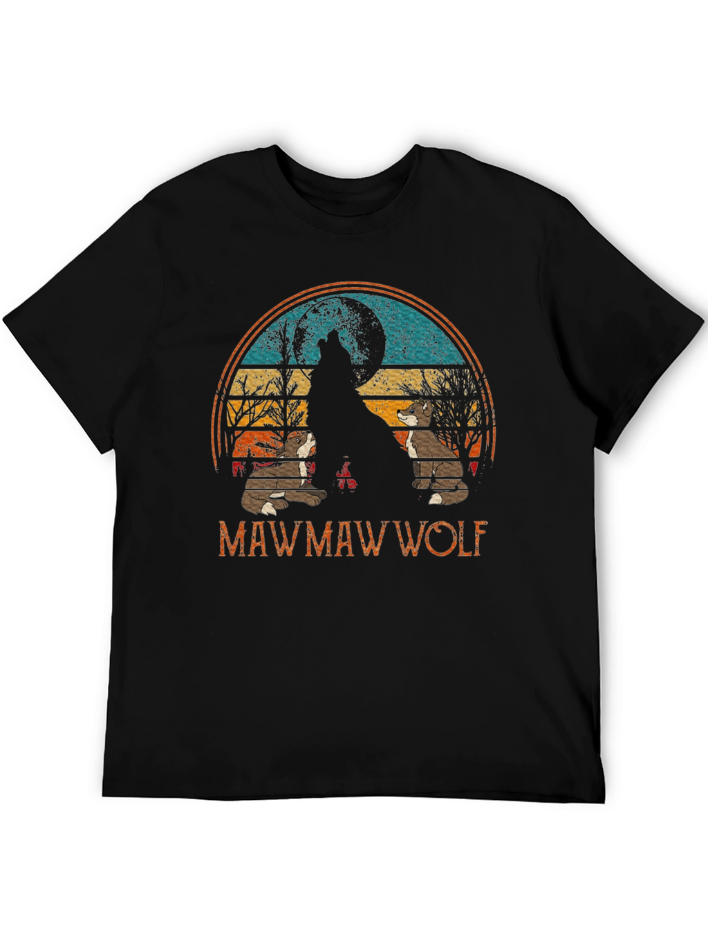 Mawmaw Wolf Graphic Tee - Black