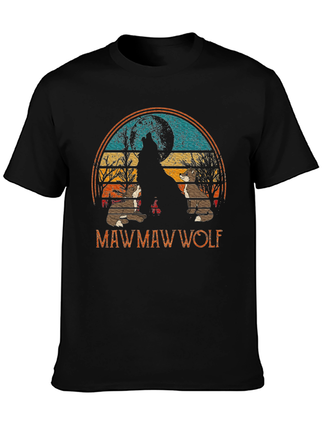 Mawmaw Wolf Graphic Tee - Black