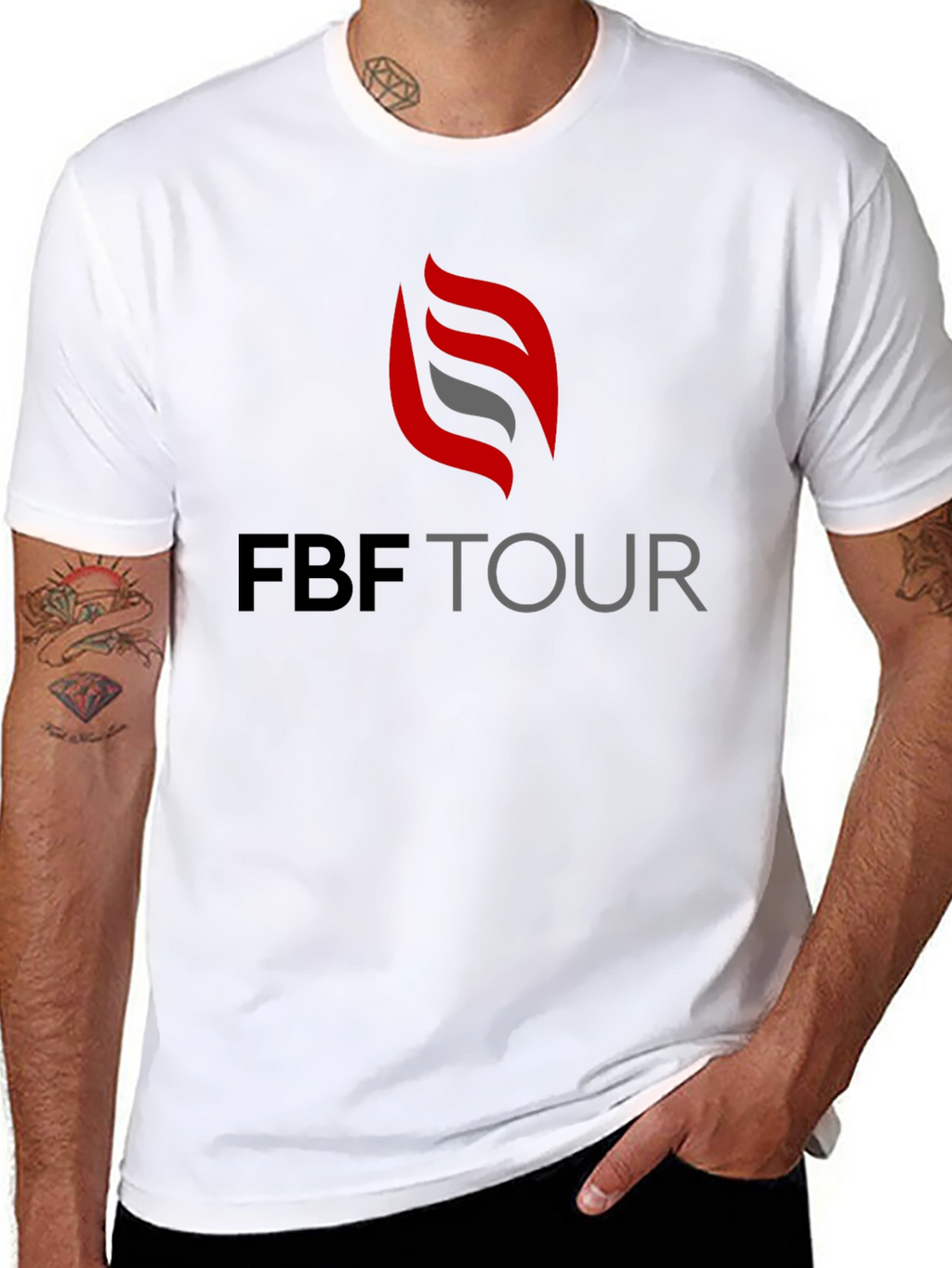 FBF Tour Black T-Shirt - Stylish Mens Tee