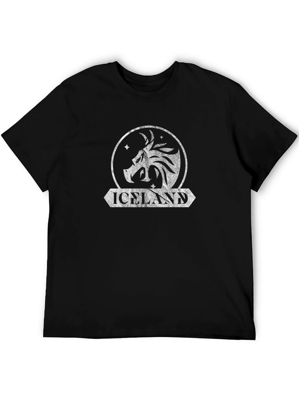 Iceland Dragon T-Shirt - Distressed Graphic Tee