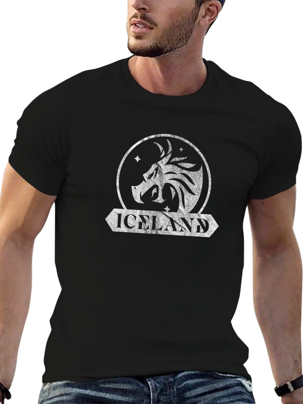 Iceland Dragon T-Shirt - Distressed Graphic Tee