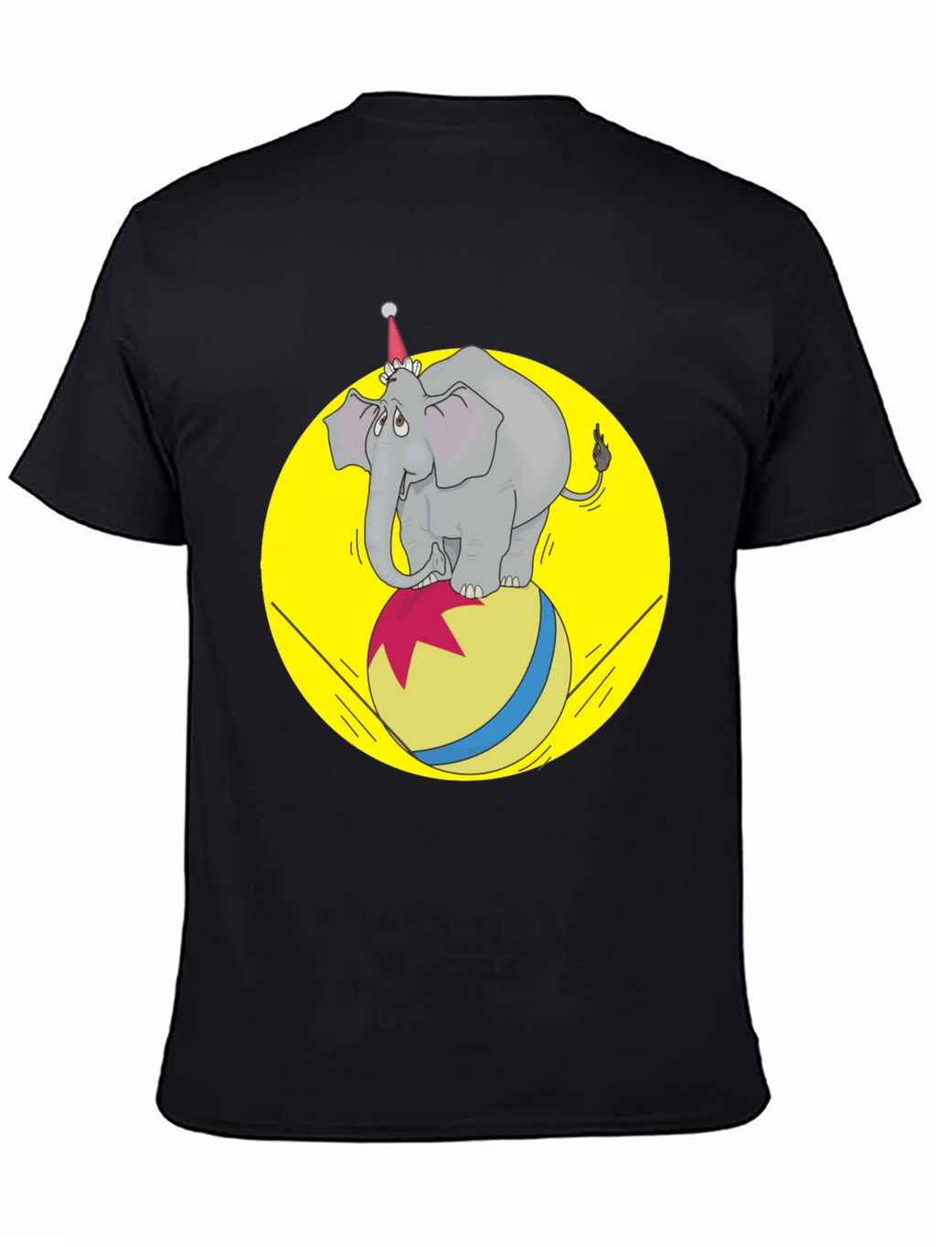 Circus Elephant T-Shirt - Novelty Graphic Tee