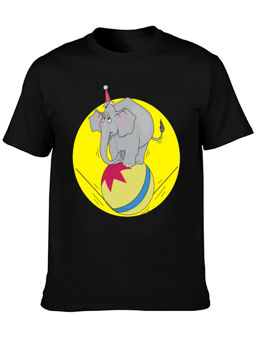 Circus Elephant T-Shirt - Novelty Graphic Tee